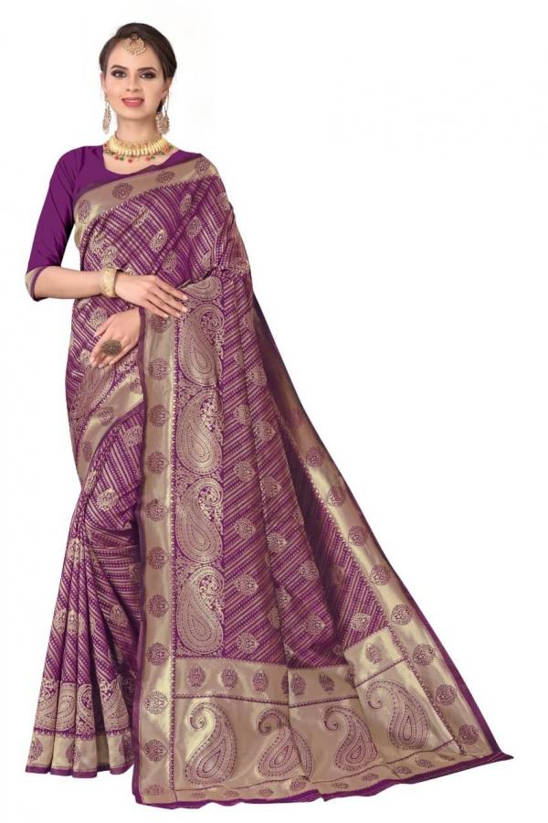 Aneri Banarasi Silk Ethnic Wear Saree Collection 